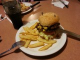 double cheeseburger bij Denny's
