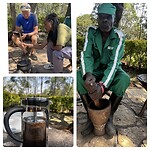 Koffie maken op de berg
