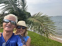 Selfie bij het meer