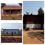 Rwandese huizen met kleur