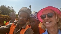 Selfie met de harde werkers