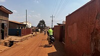 Straatbeeld bij off road route