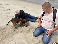 Op het strand