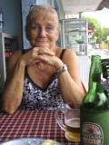 het eerste biertje bij Warung Mei