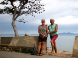 op de foto in Sant Marti d' Empuries