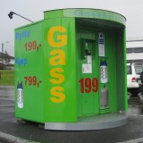 Gasfles automaat !  @Noorwegen een echt kampeer land!