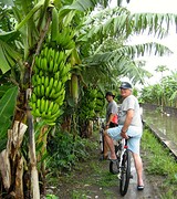 stil staan bij een banaan