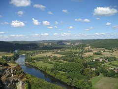 uitzicht op de Dordogne