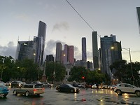 Sunset in Melbourne - om half 8 is het nog niet helemaal donker 👍🏻