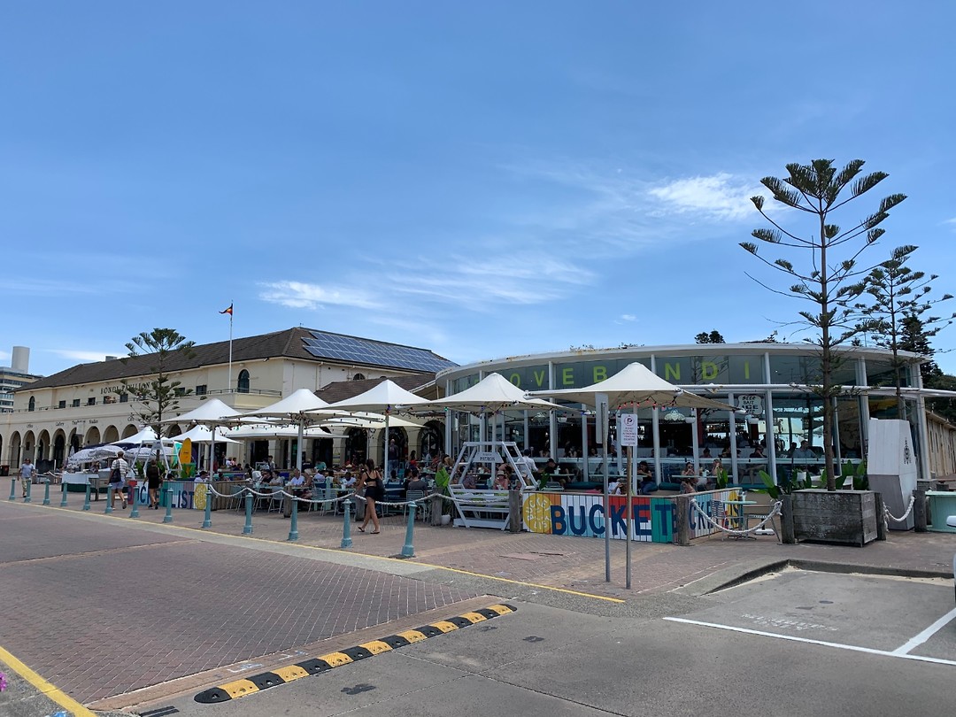 Allemaal terrasjes op Bondi
