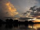 Zonsondergang aan de River Kwae