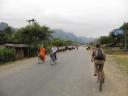 Op de fiets bij Vang Vieng