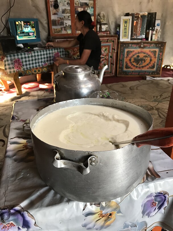 Onze vers gemaakte yoghurt 😎