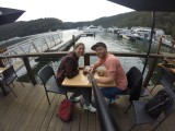 Koffietje op de rivier