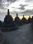 Borobudur bij zonsopkomst