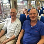 In de trein met andré