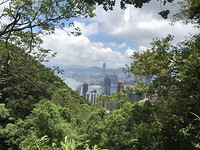 uitzicht onderweg op Kowloon HongKong