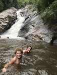 afkoelen in de waterval