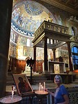 Kaarsje in de Basilica di Santa Maria in Trastevere