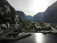 Einde van Lysefjord