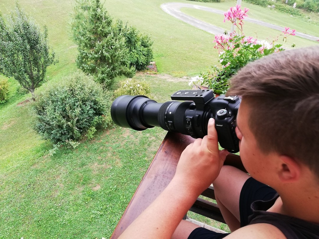 Fotograaf in actie