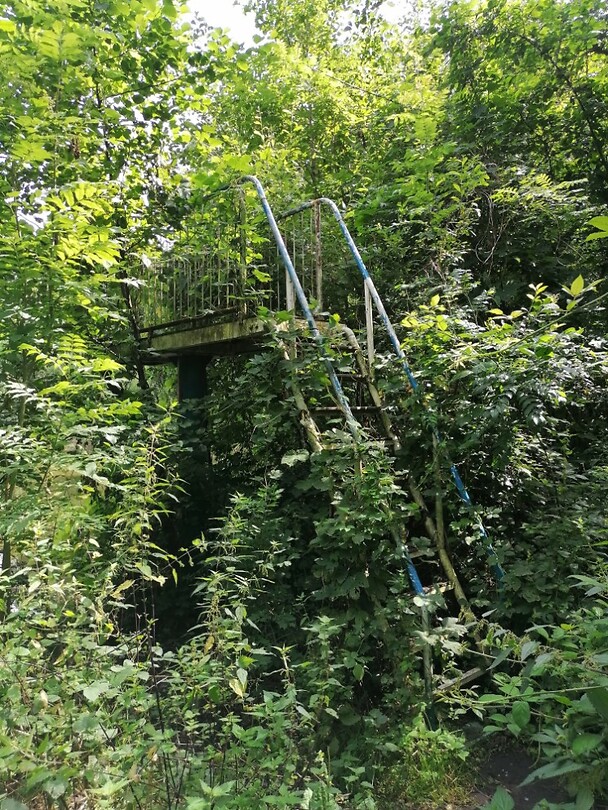 Oude duikplanktrap