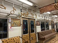 De trein richting strand