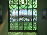 Glas-in-lood raam. Casa Lis