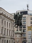 Het beeld van El Cid.
