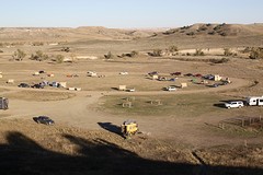 Camping van bovenaf