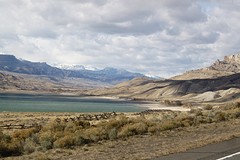 Shoshone-rivier op weg naar Yellowstone
