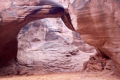 De zogeheten 'sand dune arch'