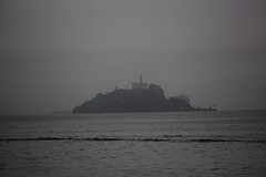 Alcatraz vanaf de kade