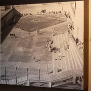 Een oude foto van de luchtplaats