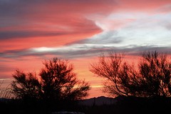 Spectaculaire zonsondergang