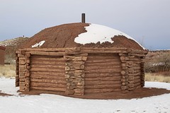 Een Hogan: traditioneel Navajo-huis