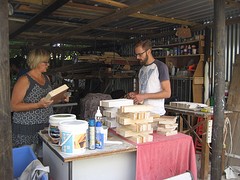 In de werkplaats