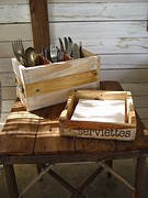 Utensilbox en servettenhouder