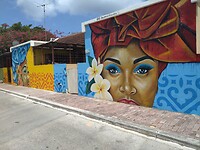 Muurschildering Willemstad