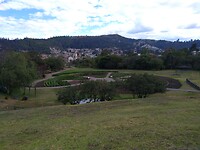 Uitzicht op Cuenca vanuit het museum