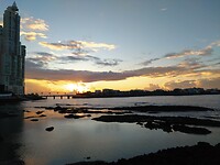 Zonsopkomst Panama stad