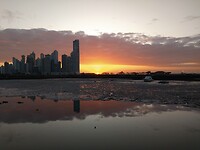 Zonsopkomst Panama stad