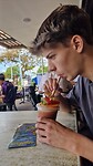 Lekkere smoothie op de boulevard