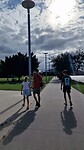 Op de boulevard terug naar het appartement