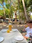 Ons uitzicht vanuit de camper