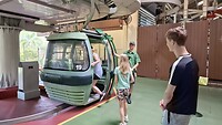 instappen in de Kuranda Railway Cable Gondel