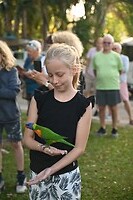 Guusje voert de vogels