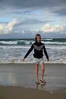 Guus op het strand