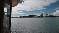 Vertrek uit de haven met de Ferry (Noosa Marina)