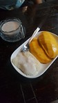 Sticky rice with mango